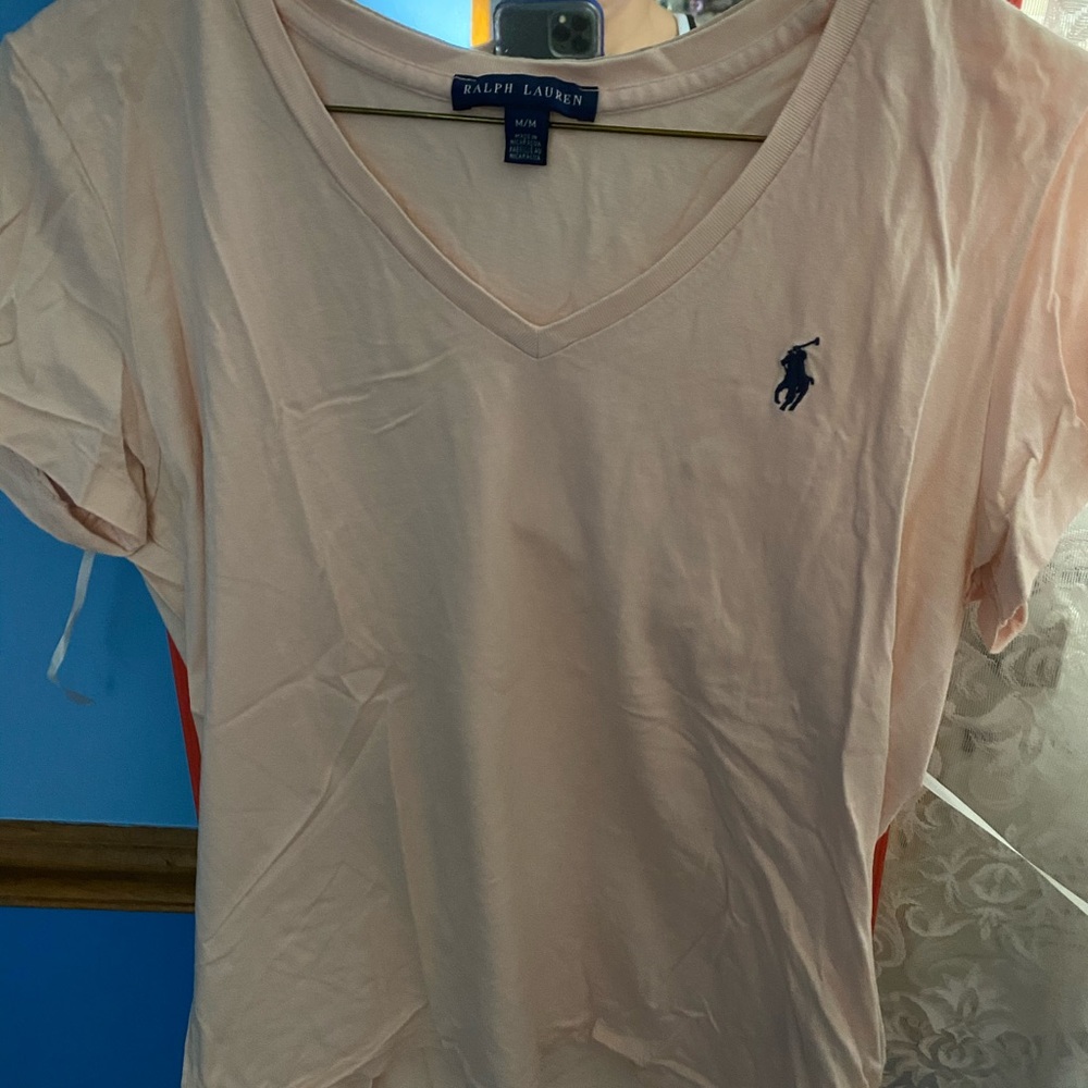 Pink polo tee